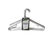 Merrick Super Heavy Weight Tubular Hangers with Hooks C87161PH WHT Pack of 14