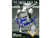 Autograph Warehouse 32042 Dave Dravecky Autographed 1994 Bat Upper Deck Baseball Card San Diego Padres