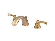 Kingston Brass KB8962FL Two Handle 8 in. to 16 in. Widespread Lavatory Faucet with Brass Pop up