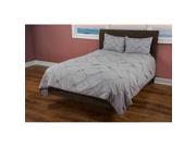 Rizzy Home 1 Piece Quilight In Silver And Silver King Sham