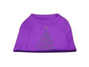 Mirage Pet Products 52 25 05 MDPR Christmas Tree Rhinestone Shirt Purple M 12