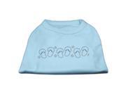 Mirage Pet Products 52 74 LGBBL Beach Sandals Rhinestone Shirt Baby Blue L 14