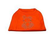Mirage Pet Products 52 88 XSOR Bunny Rhinestone Dog Shirt Orange XS 8