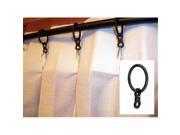 Village Wrought Iron CUR RNG B Pleated Curtain Rings