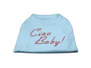 Mirage Pet Products 52 20 SMBBL Ciao Baby Rhinestone Shirts Baby Blue S 10