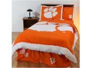 Comfy Feet CLEBBKGW Clemson Bed in a Bag King With White Sheets