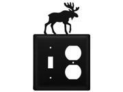 Village Wrought Iron ESO 19 Moose Single Switch and Outlet Cover