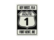 Past Time Signs RPC139 Route 1 Street Signs Metal Sign