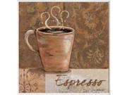 Stupell Industries KWP 930 Espresso Coffee Cup Square Wall Plaque