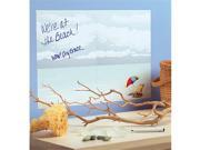 Wallies Wallcoverings 16010 2 sheet Peel Stick Dry Erase At the Beach