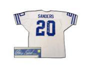Superstar Greetings Barry Sanders Signed Authentic Style Lions White Jersey BS AJLW
