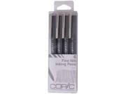 Copic Multiliner Inking Pens 4 Piece Gray Set COPIC