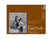 Strathmore ST4400 18 18 in. x 24 in. 400 Series Glue Bound Gray Scale Pad 15 Sheets