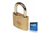 FJM Security BP150A CS100 Mountain Series 0.5 in. Wide Keyed Alike Solid Brass Padlocks Case Of 100