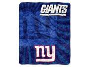 Northwest 1NFL 06501 0081 RET Strobe Ny Giants NFL Sherpa Throw 50x60