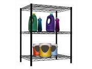 Home Basics WS00693 3 Layer Wire Shelf Black