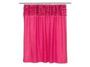 Carnation Home Fashions FSCL JAS 89 Jasmine Fabric Shower Curtain in Raspberry