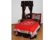 Comfy Feet NCSBBQU NC State Bed in a Bag Queen With Team Colored Sheets