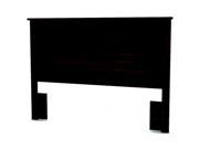 Vito Collection Queen Headboard 54 60 in Solid Black Finish By South Shore Furniture