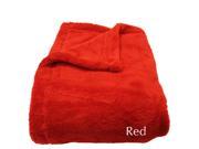 Woven Workz 069 017 50 x 70 Red 100% Polyester Bobbi Throw