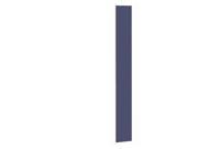 Salsbury 22269BLU Front Filler Vertical 9 Inches Wide For Extra Wide Designer Wood Locker Blue