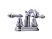 Kingston Brass FS7611AL Two Handle 4 in. Centerset Lavatory Faucet with Retail Pop up