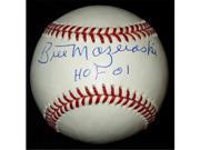 Bill Mazeroski Autographed Official Mlb Baseball With Hall Of Fame 2001 Inscription Pittsburgh Pirates
