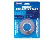 Incom Manufacturing 1in. X 25 Red Silver Highly Reflective Tape RE1125