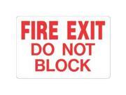 Hy Ko Products 289167 10 In. X14 In. Fire Exit Hdr