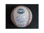 Powers Collectibles 19821 Signed Yankees New York 2009 World Series Champions 2009 Inaugural Stadium Baseball by the 2009 New York Yankees team in blue ink....