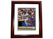 Juan Gonzalez Autographed Texas Rangers 8X10 Photo Mahogany Custom Frame