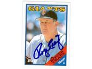 Autograph Warehouse 70915 Roger Craig Autographed Baseball Card San Francisco Giants 67 1988 Topps No. 654