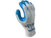 Showa Best Glove 300XL 10.RT Glove Gray With Blue Coating Extra Large