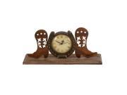 Woodland Import 92318 Boot Clock in Copper and Antique Shades with Unique Design