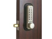 Lockey 2210 BC KO Mechanical Keyless Deadbolt With Key Override Bright Chrome