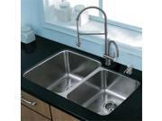 Vigo Inductries VG15311 VIGO All in One 32 inch Undermount Stainless Steel Kitchen Sink and Faucet Set