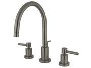 CONCORD WIDE SPREAD LAVATORY FAUCET W BRASS POP UP Satin Nickel Finish