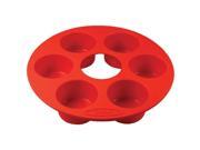 ORKA OD120201 6 Mold Silicone Muffin Pan Set of 2 Red