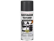 Rustoleum 7221 830 12 Oz Dark Pewter Stops Rust Textured Enamel Spray Paint Pack of 6