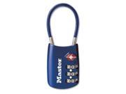 Master Lock Company MLK4688DBLU Cable Lock Combination 1 .13in. Blue