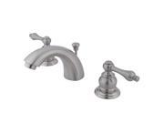 Kingston Brass KB948AL Two Handle 4 in. to 8 in. Mini Widespread Lavatory Faucet with Retail Pop up