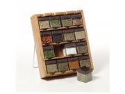 Lifetime Brands 5084922 16 Cube Bamboo Inspirations Spice Rack