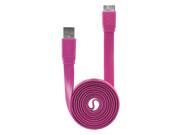 Cellet DAUSB30FPR SuperSpeed USB 3.0 Type A to Micro B Flat Cable Purple
