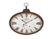 Woodland Import 66973 Metal Wall Clock Design in Rustic and Unique Pattern