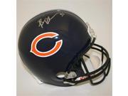 Victory Collectibles VIC 000026 30504 Brian Urlacher Autographed Chicago Replica Helmet Orange Decal