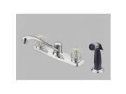 LessCare LCLK1CS Two Handle Kitchen Faucet with Spray
