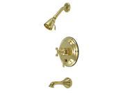 Kingston Brass KB36320AX Pressure Balance Tub Shower Faucet Polished Brass