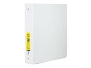Bazic Products 3134 12 1 in. White 3 Ring Binder with 2 Pockets Case of 12