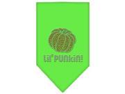 Mirage Pet Products 67 13 03 LGLG Lil Punkin Rhinestone Bandana Lime Green Large