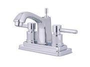 Kingston Brass FS8641DL Two Handle 4 in. Centerset Lavatory Faucet with Brass Pop up